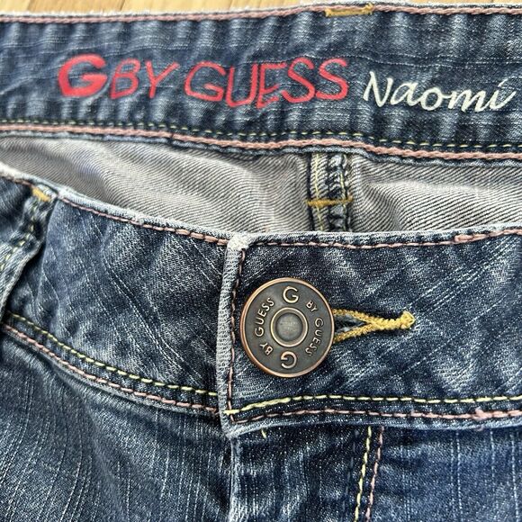 Guess Naomi Bootcut Jeans Low-Rise Womens 31 Pockets Stretch Medium Wash 32X28 - Picture 2 of 10